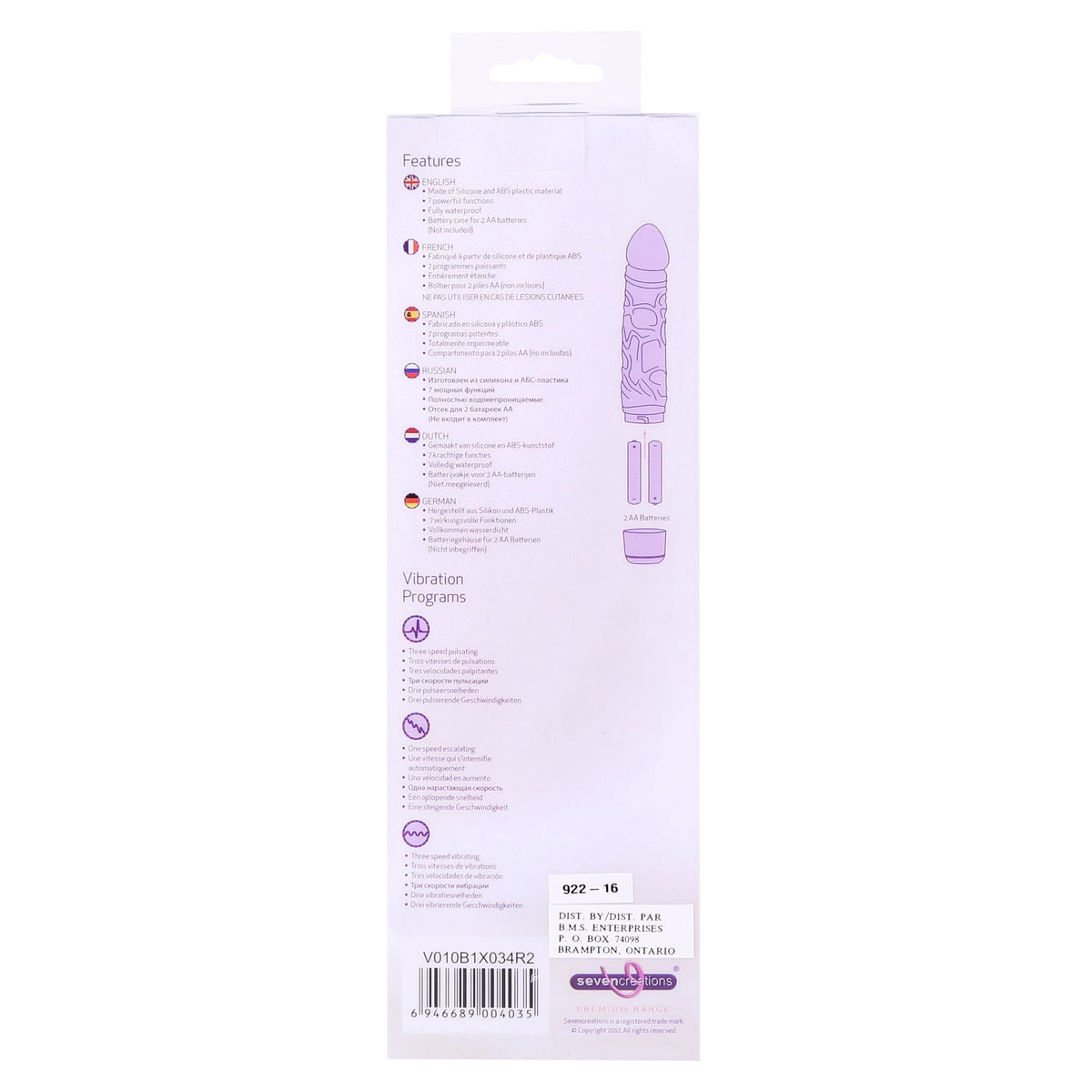 Seven Creations Silicone Classic Vibe - Pink