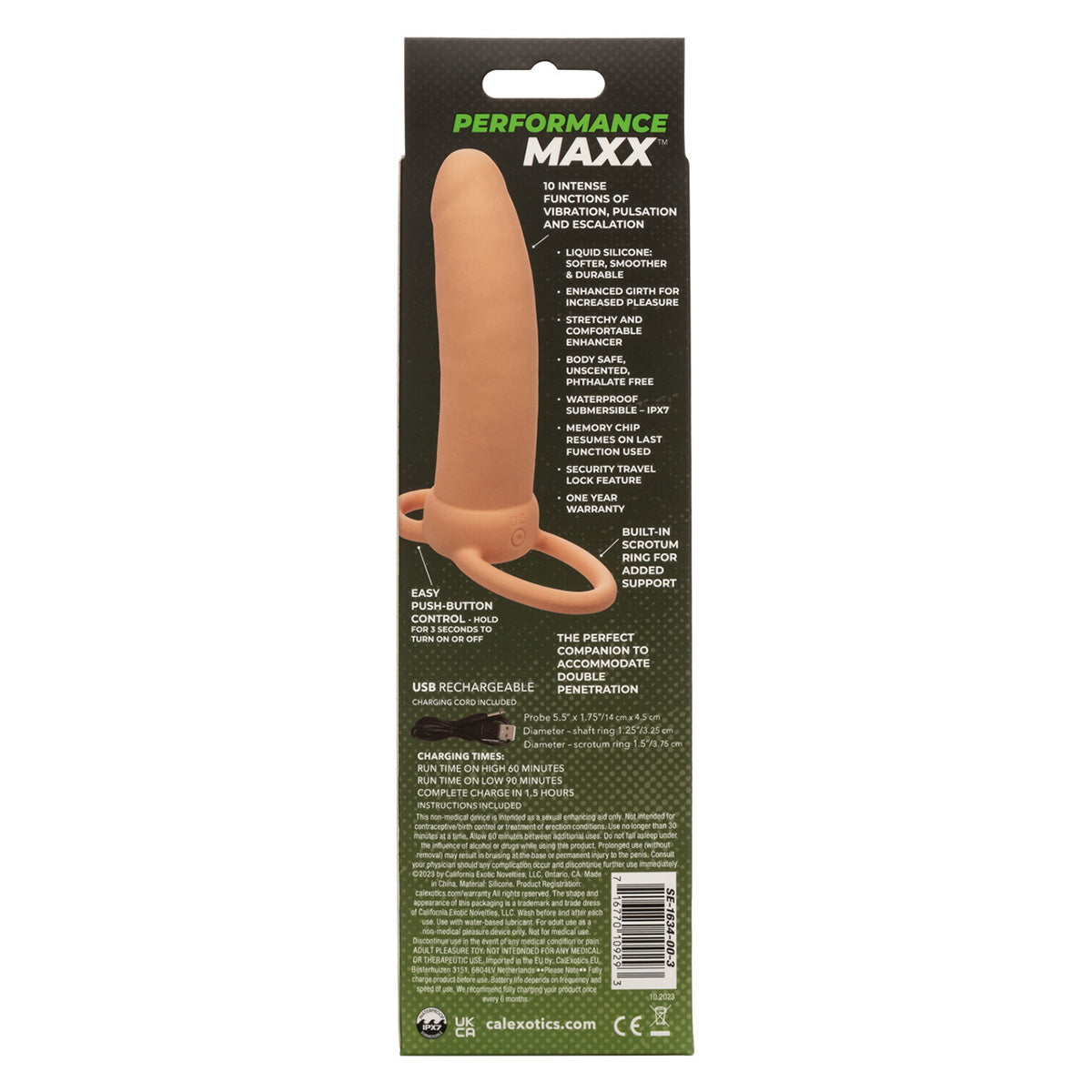 CalExotics® Performance Maxx Rechargeable Thick Dual Penetrator