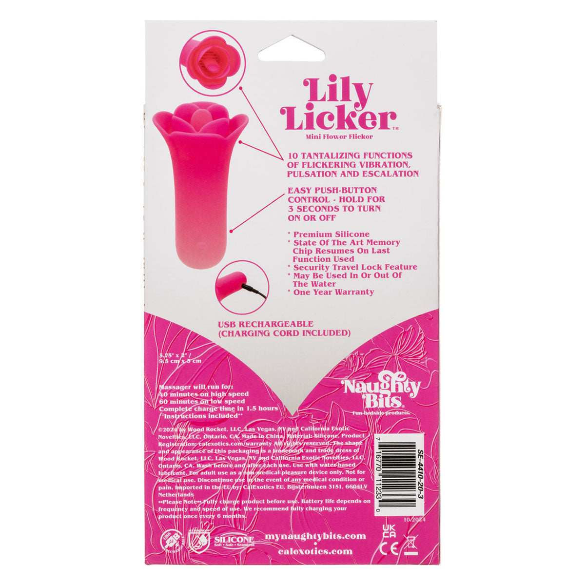 CalExotics® Naughty Bits Lily Licker - Pink