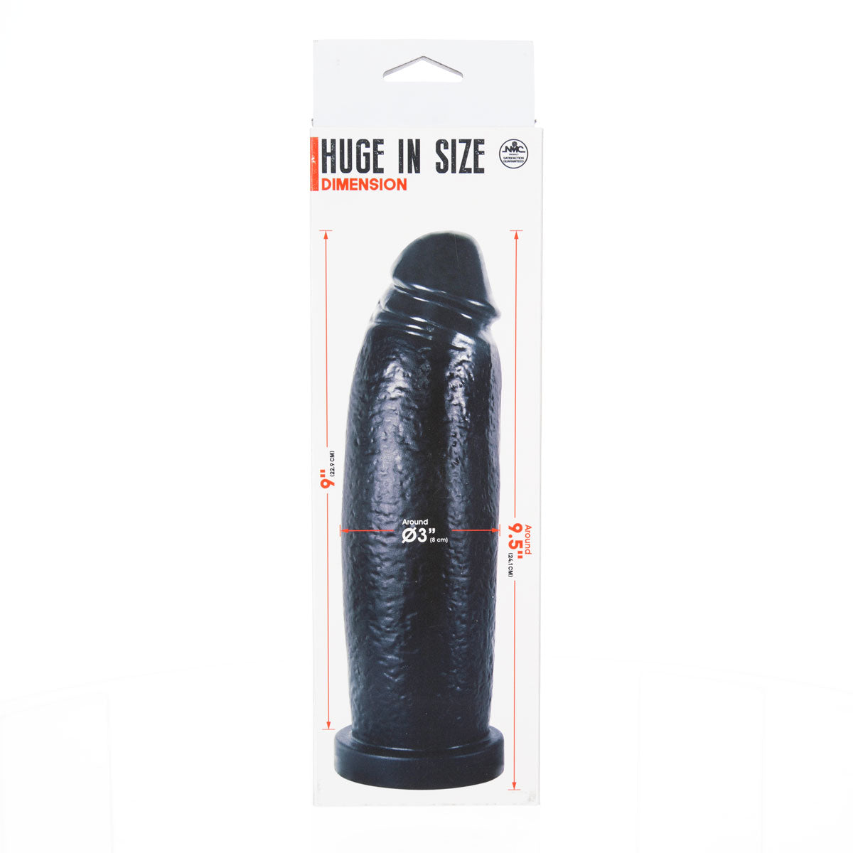 Excellent Power Hercules Dildo Realistic Giant Dildo 9.5” - Black