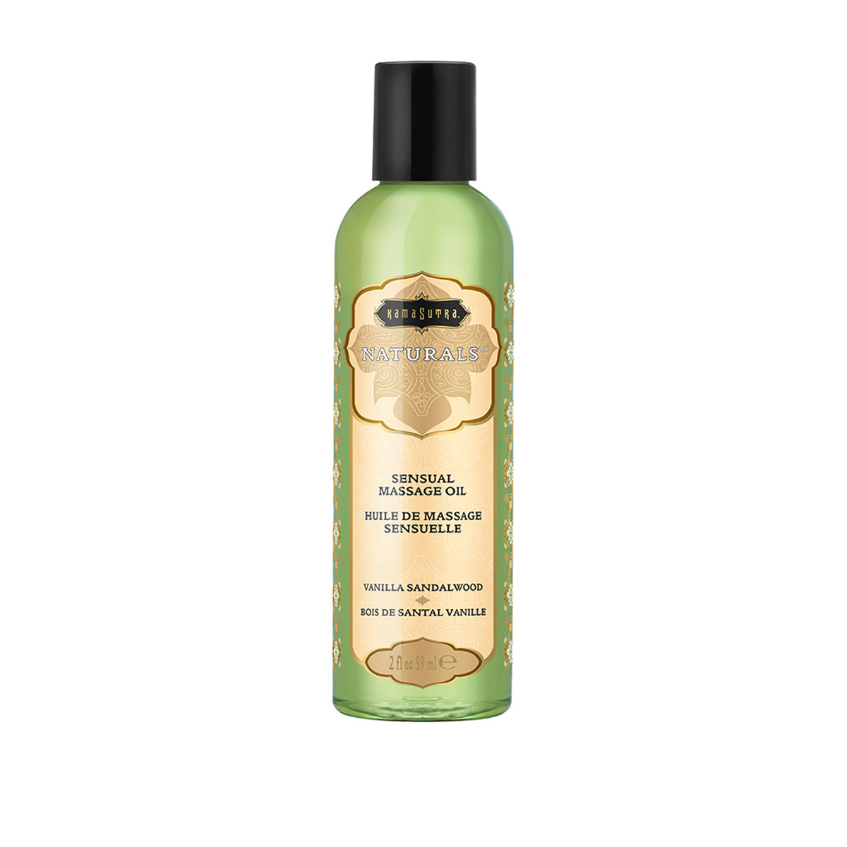 Kama Sutra Naturals Sensual Massage Oil – Vanilla Sandalwood – 2 oz/59 ml
