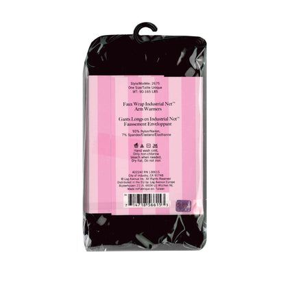 Leg Avenue® - Faux Wrap Industrial Net™ Arm Warmers - Black - OS
