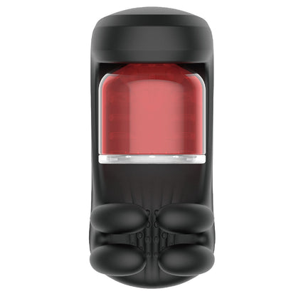 BMS Factory Rotating Cup Masturbator - Red and Black