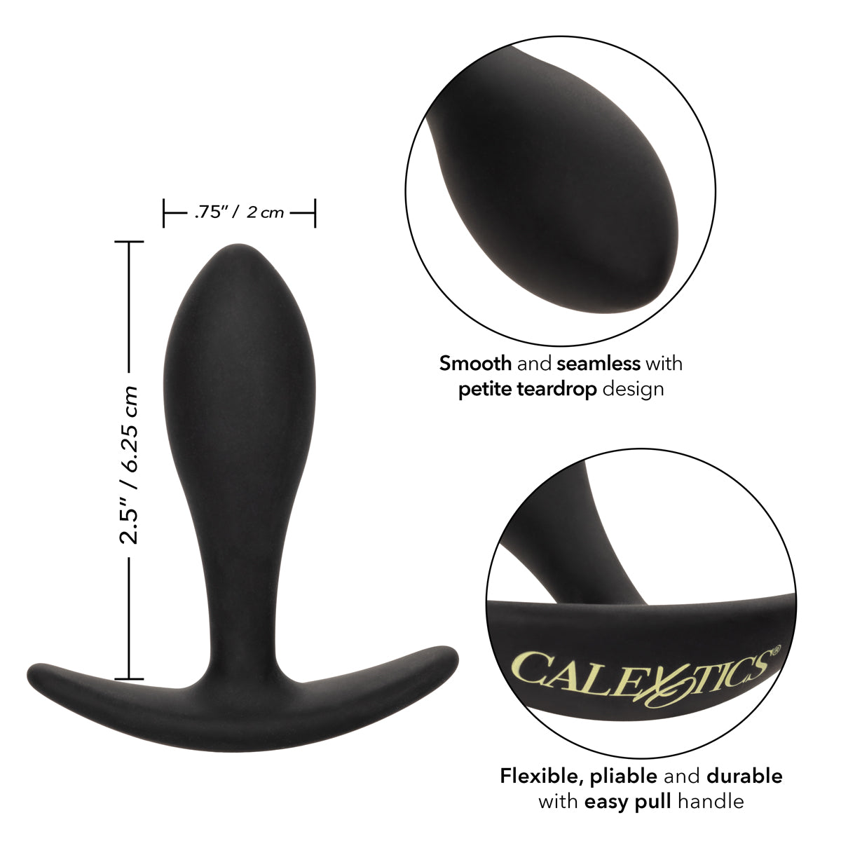 CalExotics® - Boundless Teardrop Butt Plug - Black