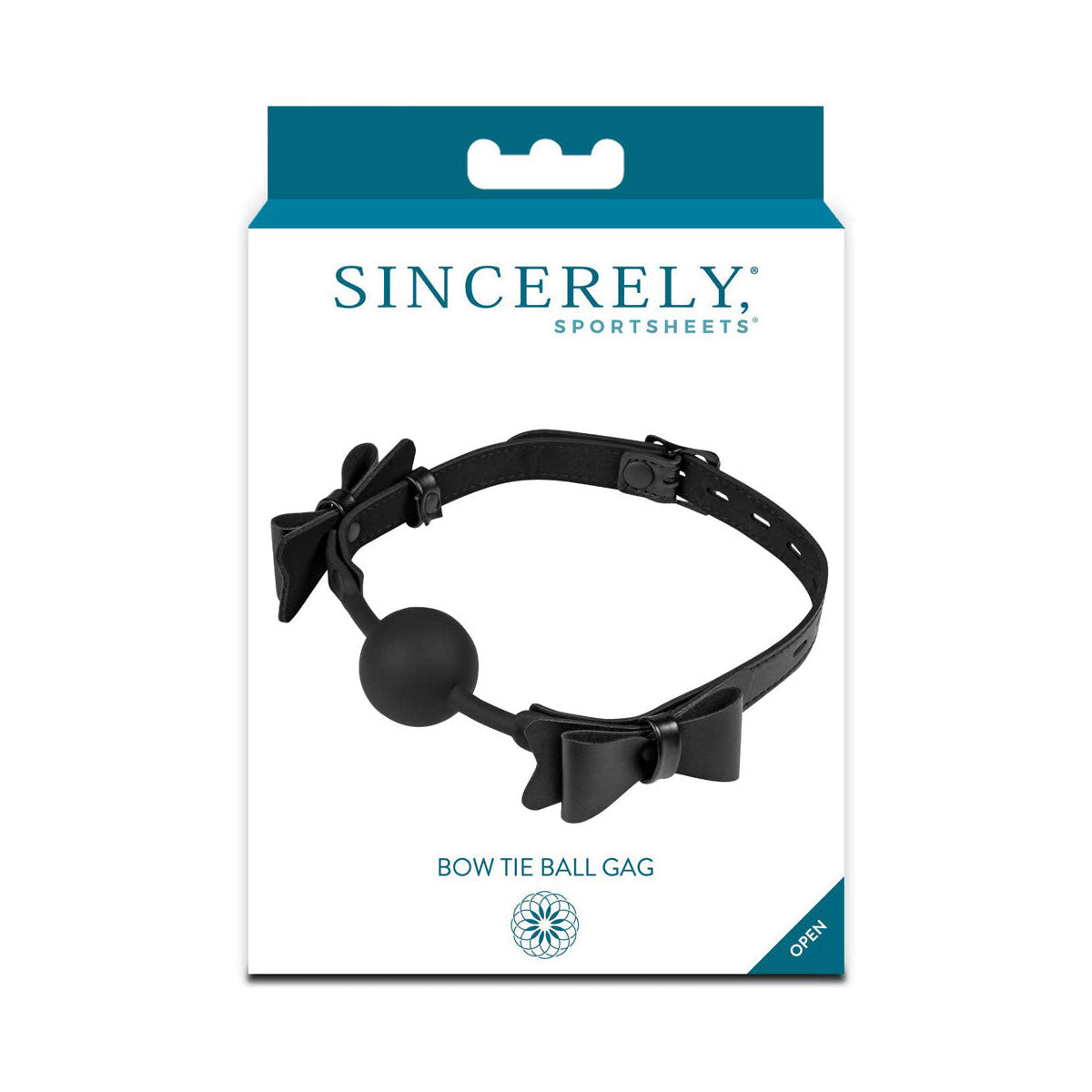 Sportsheets - Sincerely - Bow Tie Ball Gag - Black
