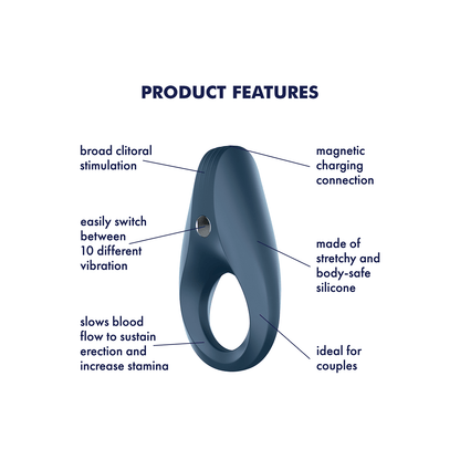 Satisfyer Rocket Ring - Vibrating Cock Ring - Blue