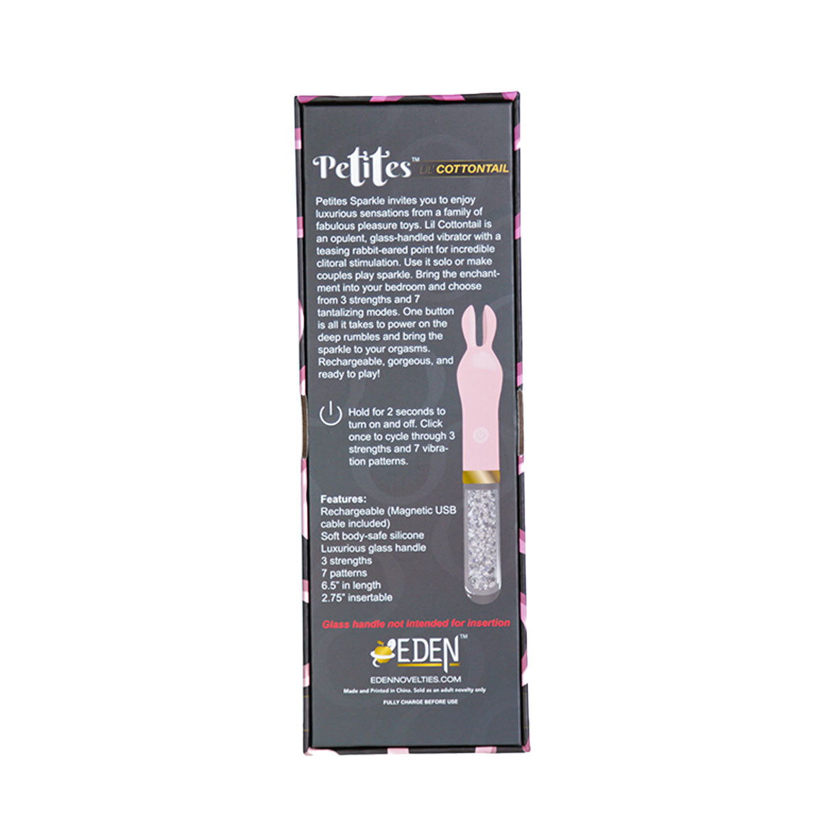 Eden Novelties - Petites Petites Lil’ Cottontail Vibrator - Pink