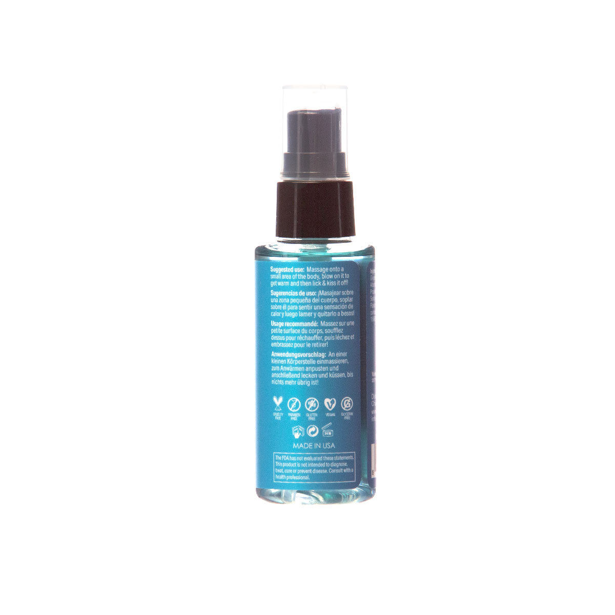 Sensuva Sizzle Lips Warming Edible Gel Blueberry Ice Pop 2 oz