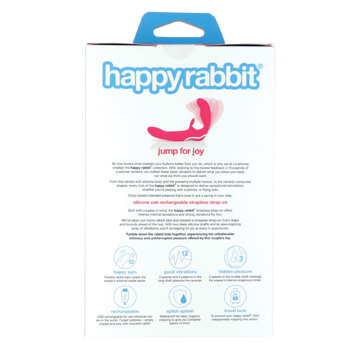 Happy Rabbit - Strapless Strap-On - Pink