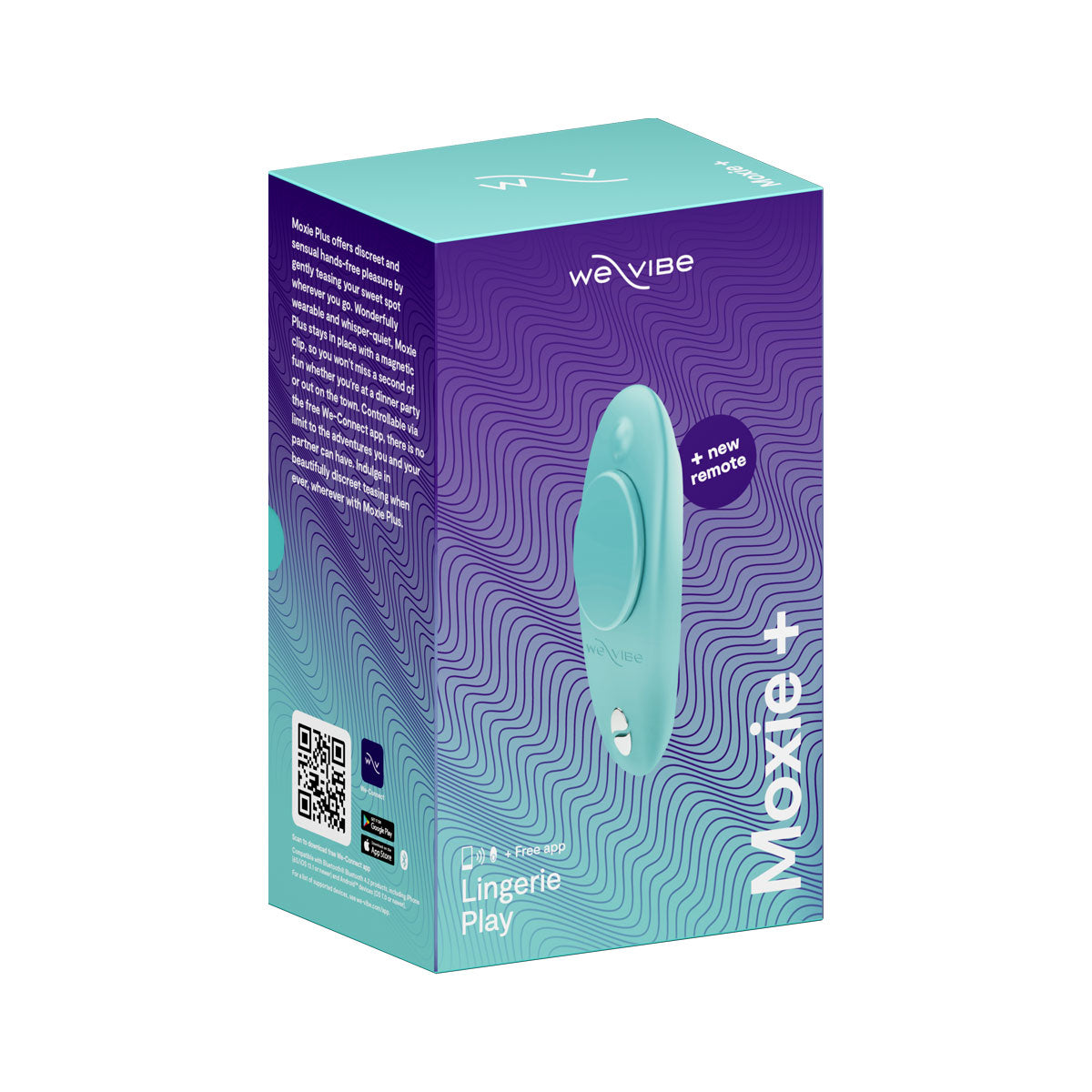 We-Vibe® Moxie+ - Wearable Clitoral Vibrator – Aqua