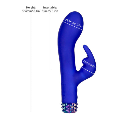 M’Lady Stud Bunny Vibrator - Blue