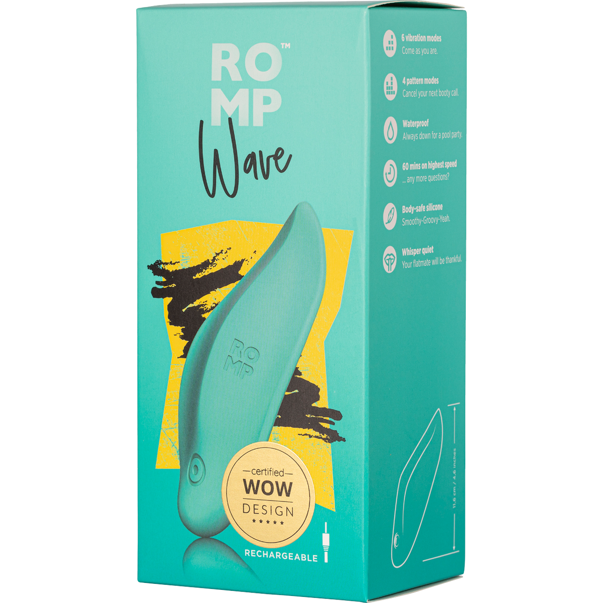 ROMP® Wave Clitoral Vibrator – Green